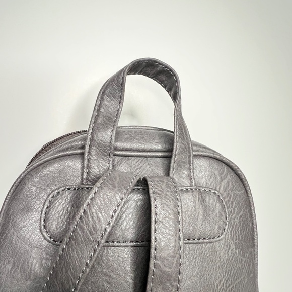 Fiorelli Gray Faux Leather Mini Backpack – Adjustable Straps – Multiple Pockets - Picture 5 of 14